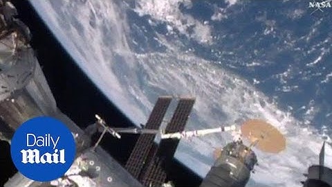 Sped up view as Cygnus is detached from the Unity Module - Daily Mail