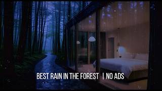 Rain Sounds for Sleeping in a Dark Bedroom No Ads | Healing Sleep &amp; Relaxation for Deep Calm Nights