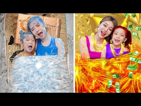 MÃE RICA VS MÃE POBRE || Truques De Viagem Inteligentes e Dispositivos de Acampamento Para Pais