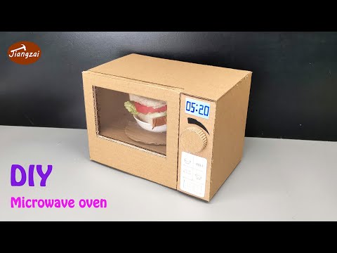 How To Make Microwave Oven From Cardboard at home! DIY Cardboard Microwave Oven