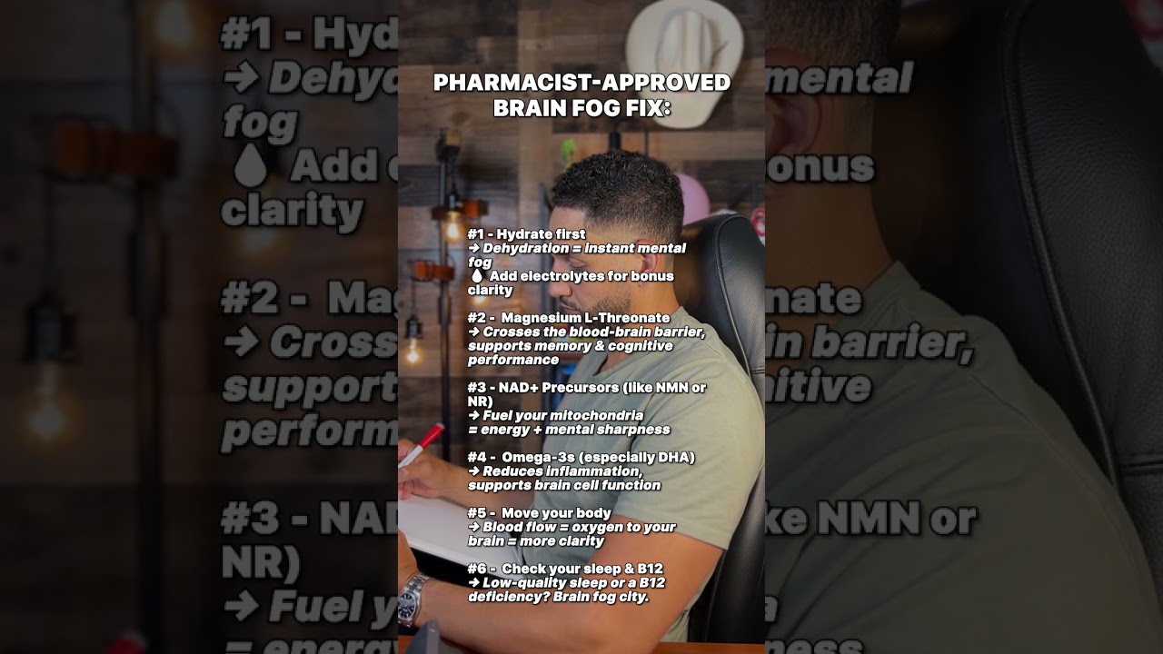 The pharmacist-approved brain fog fix