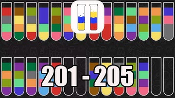 Water Sort Puzzle Level 201-205 Walkthrough (iOS - Android)