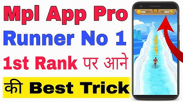 Mpl game runner game hack trick and earn real money🤑🤑