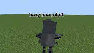 играю за робота бокси бу в майнкрафт поппи плейтайм robot boxy boo minecraft