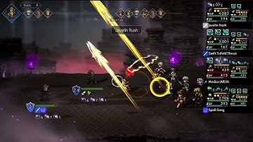 Octopath CotC: How It’s Going with Hell Cragspear LV100 NPCs (Failed Attempt)