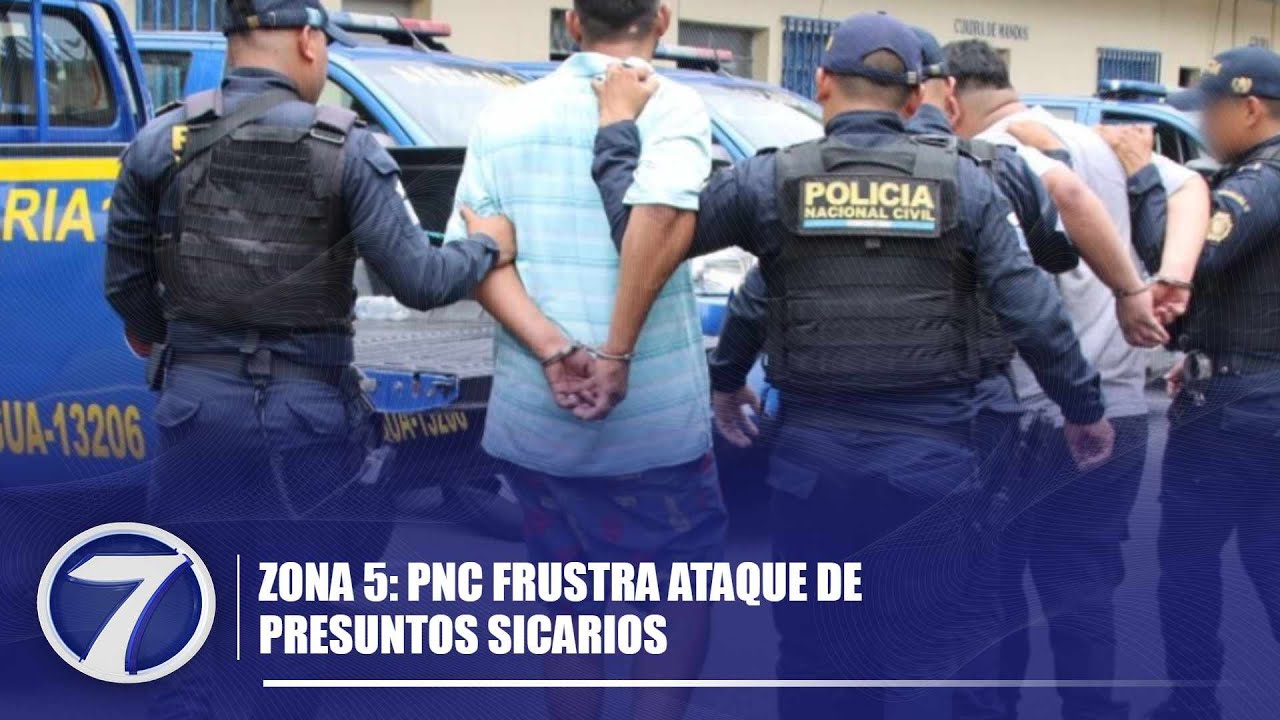 Zona 5: PNC frustra ataque de presuntos sicarios - YouTube