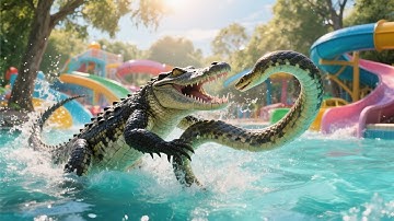 Animal Rescue: Rescue Team Battles Giant Python To Save Crocodile From Snake Attack