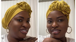 QUICK AND EASY HEAD WRAP TUTORIAL #headwrap #turban #scarf #tutorial #trending #fashion #beautiful