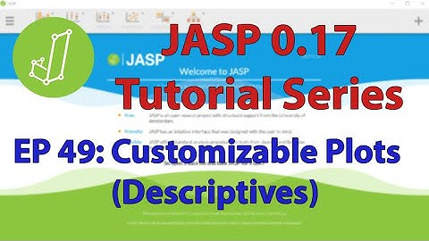 JASP 0.17 Tutorial: Customizable Plots in Descriptives! (Episode 49)