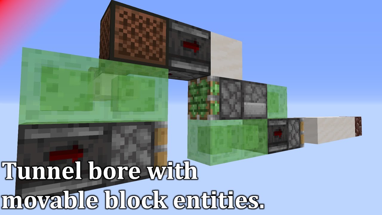 How To Build A Tunnel Bore Minecraft