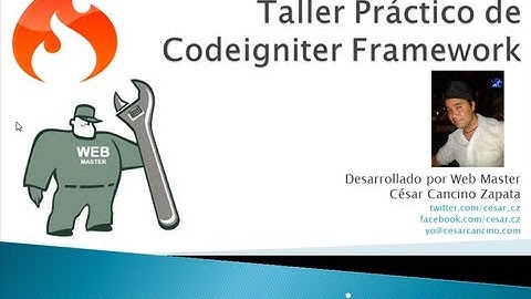 VideoTutorial 11 del Taller Práctico de Codeigniter Framework. Librería Pagination con MySQL