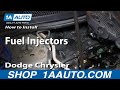 How to Replace Fuel Injector 2004-10 Chrysler Sebring