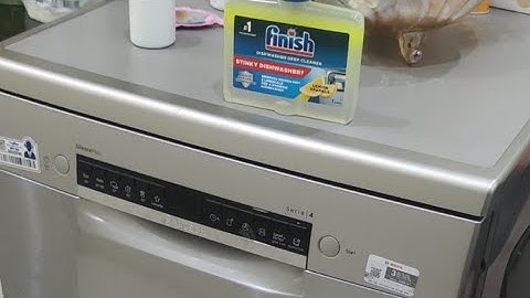 Hướng dẫn vệ sinh máy rửa bát Bosch bằng dung dịch vệ sinh Finish