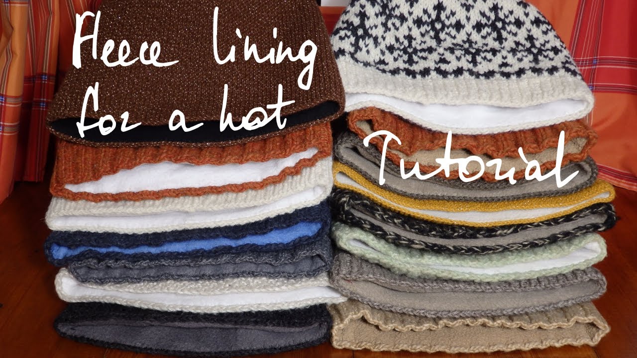 Fleece Lining for a Hat Tutorial