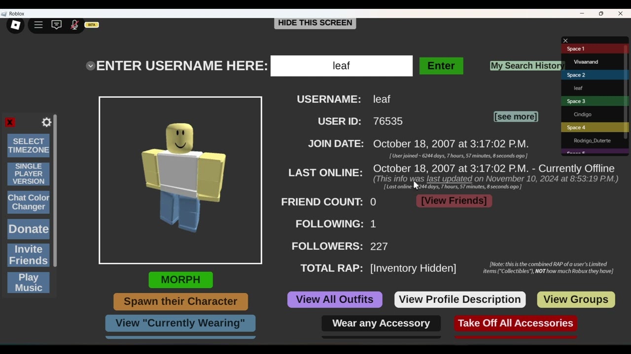 How To See When Someone Was Last Online On Roblox Check A User S Last 