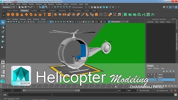Helicopter Modeling | Polygon Modeling | Autodesk Maya