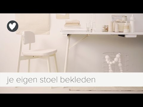 Video: Watter materiaal het u nodig om 'n stoel te herbeklee?