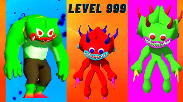 Max Level in Merge Master Green Monster : Funny Video Game Walkthrough (iOS,Android) Gameplay#wuggy