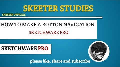 BOTTOM NAVIGATION IN SKETCHWARE PRO
