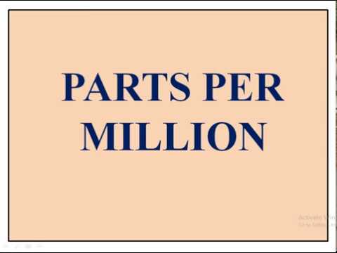 Parts per million (ppm) concentration - concept, calculation and conversions with examples