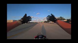 Kawasaki flies down the highway-nust slowed 