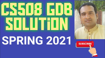 cs508 gdb solution spring 2021