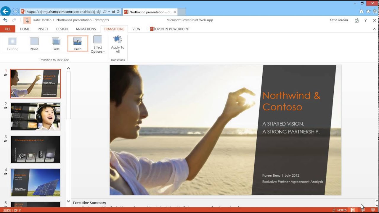 Przej cia I Animacje W PowerPoint Web App YouTube