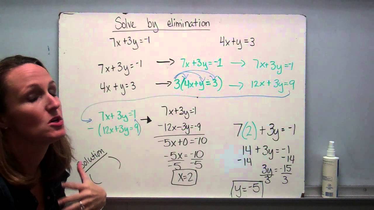 Systems of equations: Elimination Part 2 - YouTube
