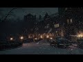 Snowstorm Surrounding a Medieval Castle at Night | Dark Fantasy Ambience with Blizzard Wind Sounds