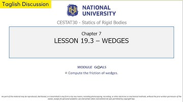 Statics of Rigid Bodies - Wedges