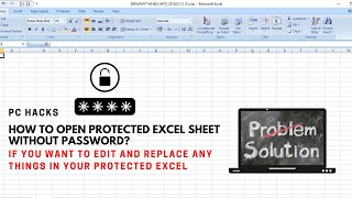 HOW TO UNPROTECT EXCEL SHEET