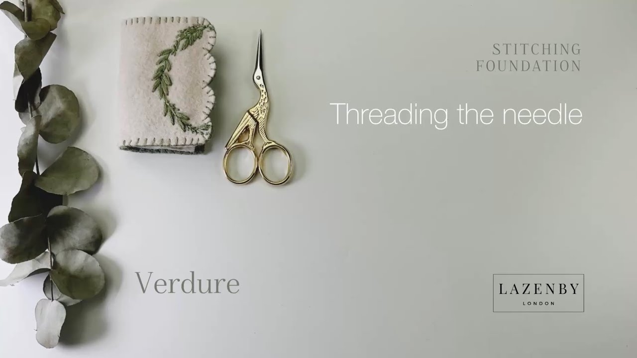 Threading a needle - easy method beginner sewing - YouTube