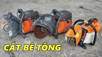 3 Chiếc Máy Cắt Đầu Cọc Bê Tông Cầm Tay CŨ Husqvarna K760 Và Stihl TS410