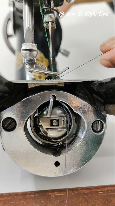 How to bring up the bobbin thread on a sewing machine #sewingtutorial #sewingclass #sewingmachine