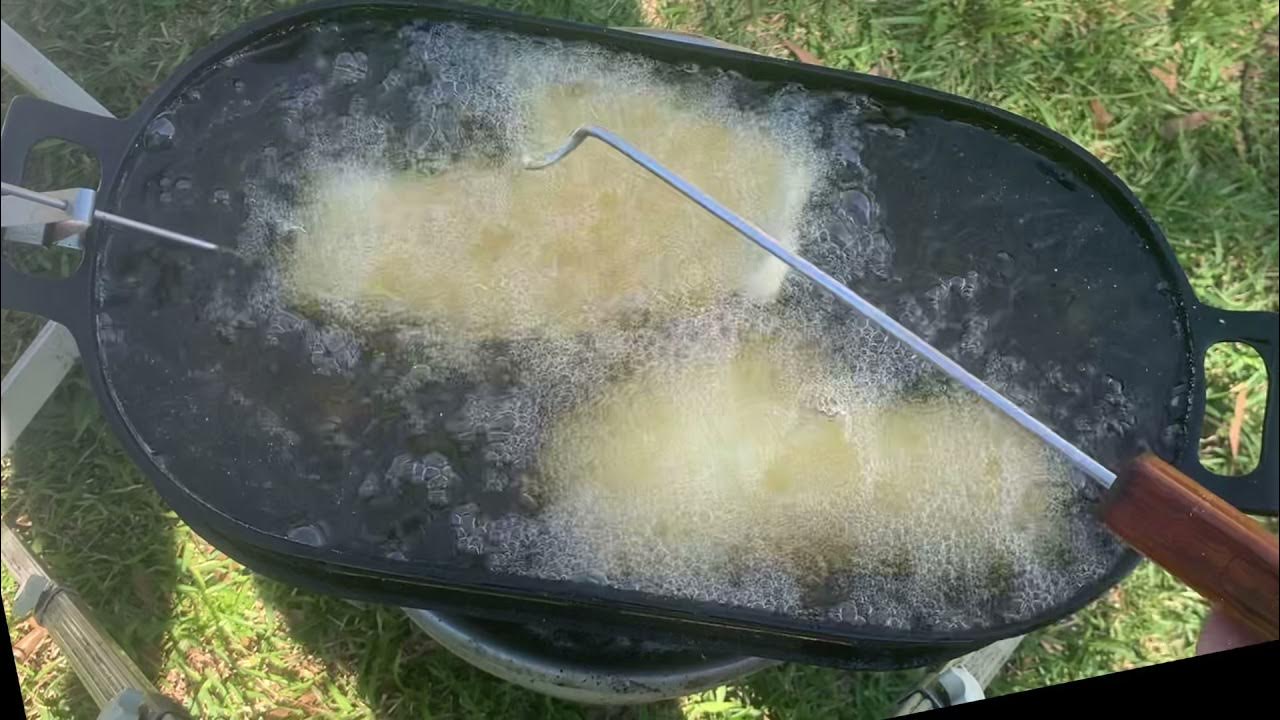 Deep Fried Rockfish on the Lodge Sportsman’s Grill YouTube