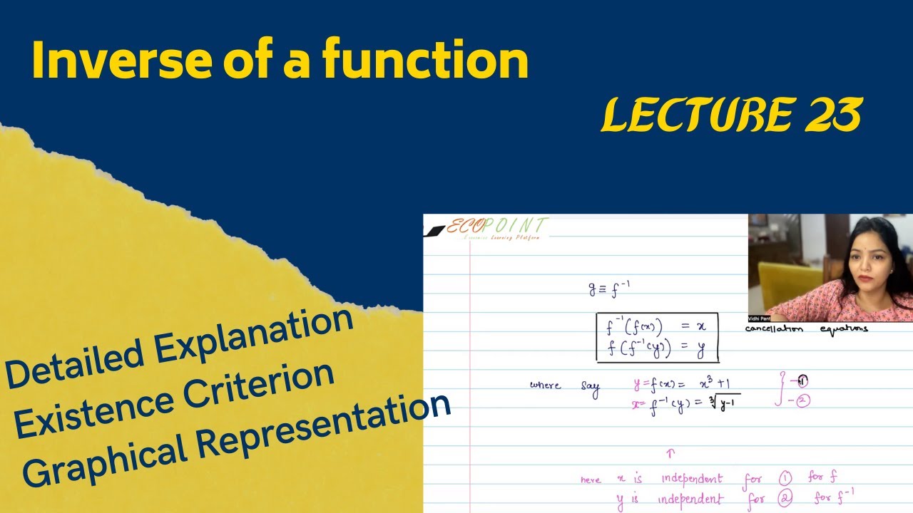 Functions | Part 10 | Inverse Function Basic to Graph |23| - YouTube