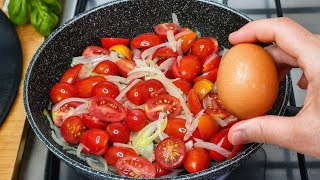 se hai pomodorini e uova fai questa ricetta veloce e deliziosa!!