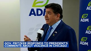 Prtizker responds to Trump's comments about violence in Chicago