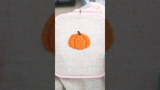 How to Embroidery the Perfect Pumpkin with Raised Satin Stitch