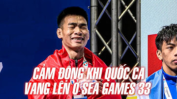 KHOẢNH KHẮC TRẦN NGỌC LƯỢNG RƠI LỆ KHI QUỐC CA VIỆT NAM VANG LÊN TRÊN BỤC NHẬN HCV SEA GAMES 33