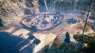 Building Viking Fortress Cities in this Strategy Base Builder RTS Game | FROZENHEIM Gameplay