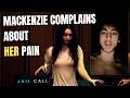 Mackenzie Shirilla curses: She's uncomfortable on hard bench, takes cast off arm, court drained her