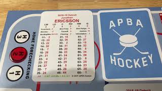APBA Hockey walk through - part 3 - Rare Play and a goal