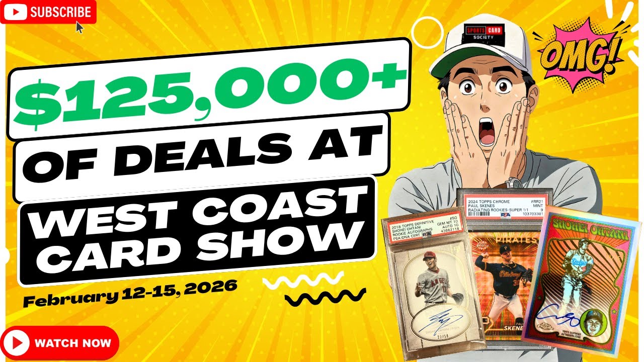 На выставке West Coast Card Show было заключено сделок на сумму более 125 000 долларов! Мнение пр...