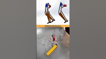 Walking Robot Mechanism Made Simple  | SolidWorks + DIY #automobile