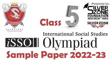 iSSO International Social Studies Olympiad Silverzone Sample Paper Class 5 2022-23
