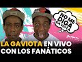 La gaviota hablando con los fanticos en vivo da a da con las ocurrencias