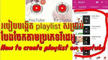 របៀបបង្កើត playlist លើយូធូបរបស់អ្នក-How to create playlist on YouTube channel