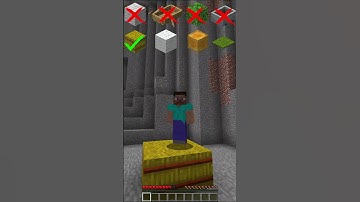 what blocks will save me#minecraftshorts