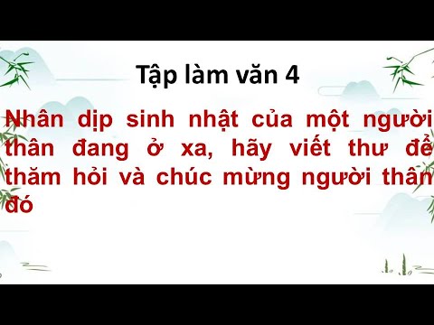 Video Nhân dịp sinh nhật của một người thân đang ở xa, hãy... - youtube
